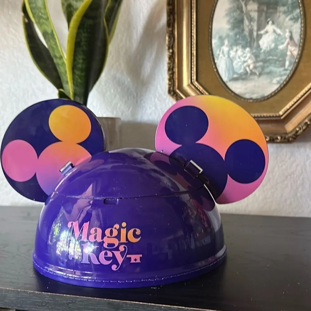 Disneyland Magic Key 2022 Bowl Purple Mickey hat bowl